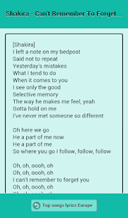 Top songs lyrics Europe Screenshots 5