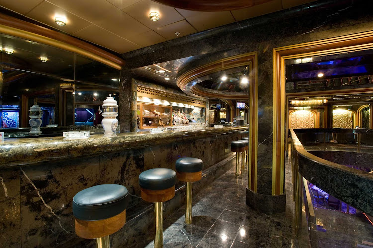 The Majestic Bar aboard Carnival Fantasy. 
