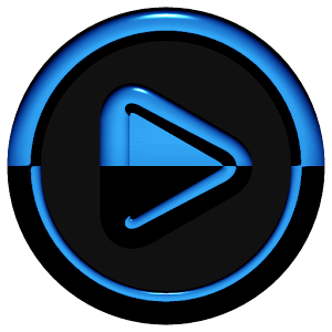 Poweramp skin A-BLUE logo