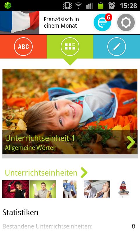 Android application French in a Month screenshort