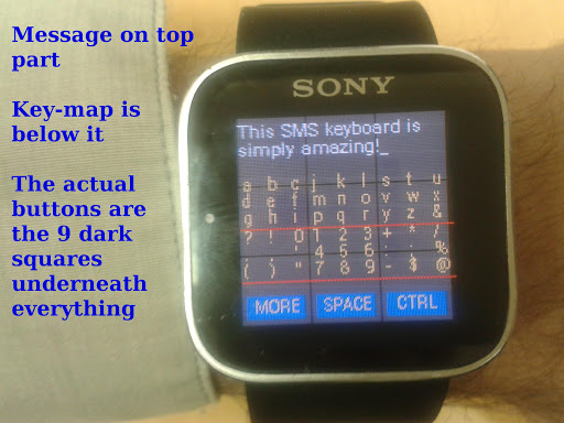 Keyboard-Relief for SmartWatch