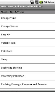 Pro Cheats Pokemon White Edn.