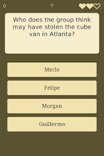Trivia for The Walking Dead Screen 3