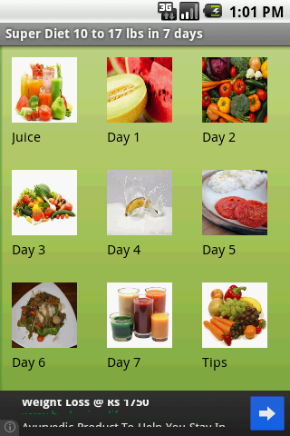 Super Diet 10-17 lbs in 7 Days