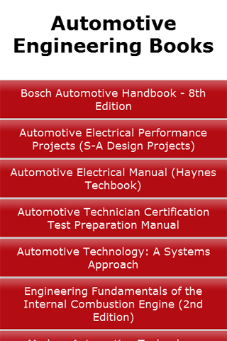 Automotive Engineering Books