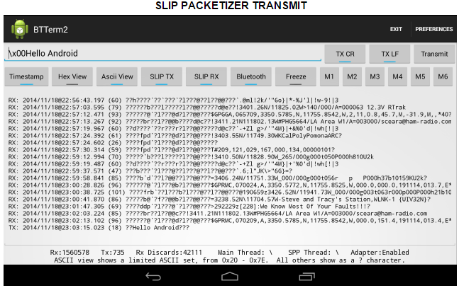 BTTerm2 Screen 2
