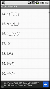 Ascii Emoticons - Android Apps on Google Play