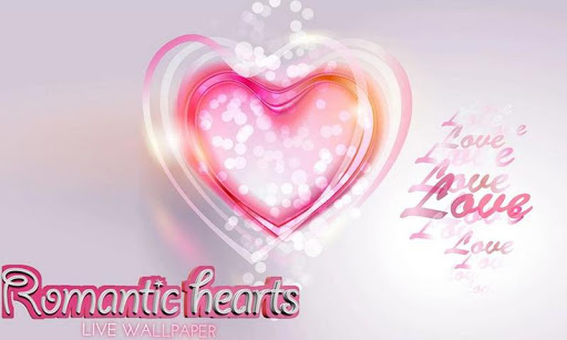 Romantic Hearts Live Wallpaper