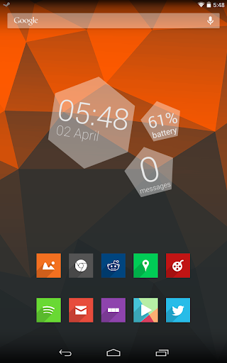 【免費個人化App】Polygon Clock - UCCW Skin-APP點子