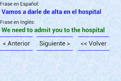 Spanish-English medical phrases poster 11