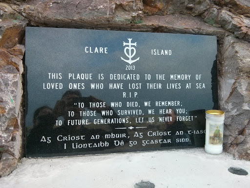 Clare Islands Dedication Plaque