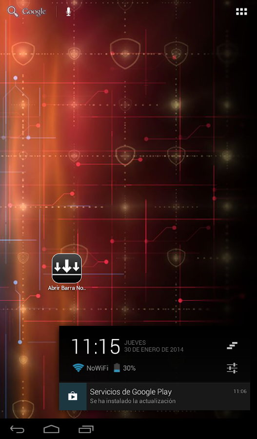   Open Notification Bar Pro – Capture d'écran 
