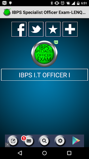 IBPS SpecialistOfficerExamFREE