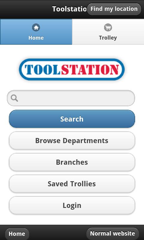 Android application Toolstation Mobile screenshort