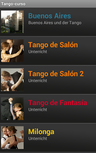 Tango-curso de