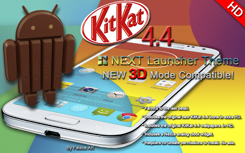 Next Launcher Theme KitKat 4.4 - screenshot thumbnail