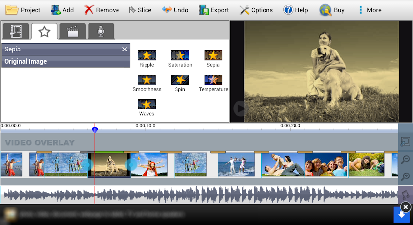 VideoPad Video Editor Free Screen 2