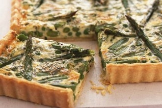 Asparagus and pea tart recipe