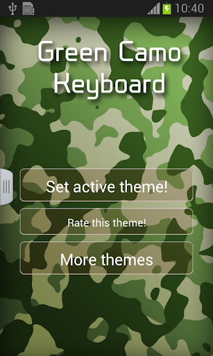 Green Camo Keyboard