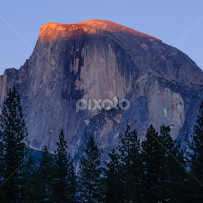 Last Light on Half Dome by Brian Arnold - Landscapes Mountains & Hills
