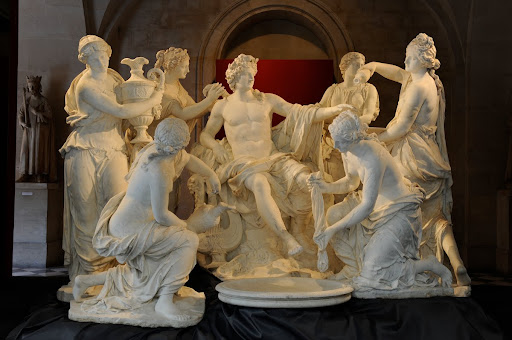 Apollo served by the Nymphs