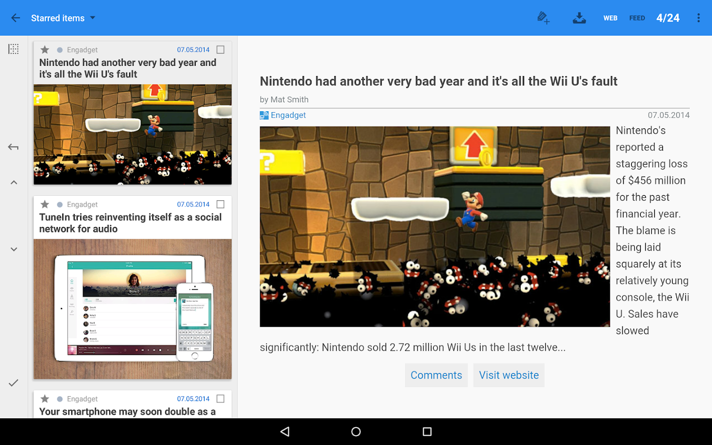 gReader Pro | Feedly | News - screenshot