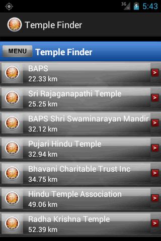 Temple Finder