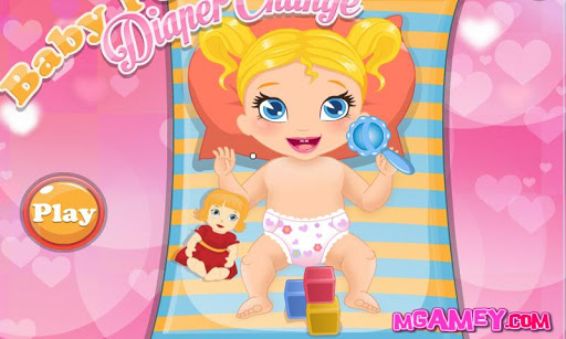 Baby Polly Diaper Change