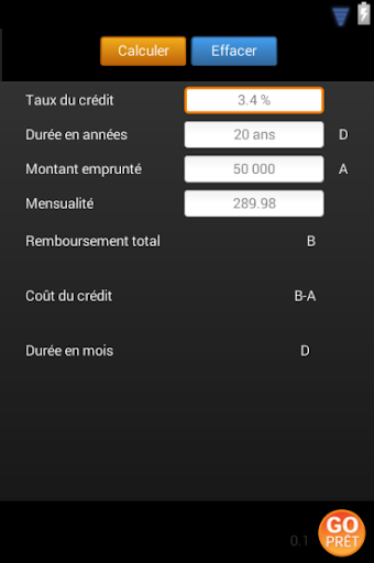 Go Prêt - Calculer votre prêt