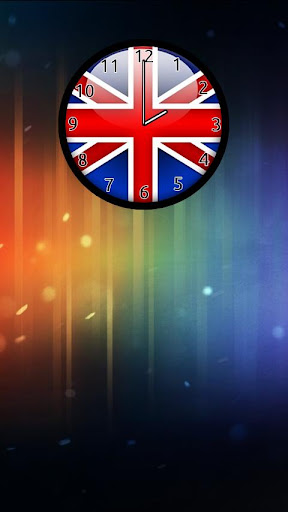 British Union Jack Flag Clock