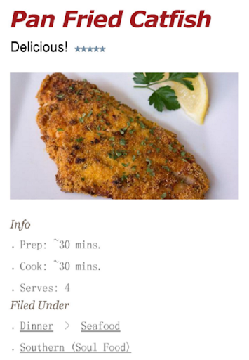 Pan Fried Catfish