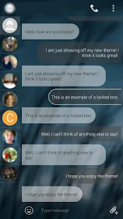 EvolveSMS Theme - Cloudy - screenshot thumbnail
