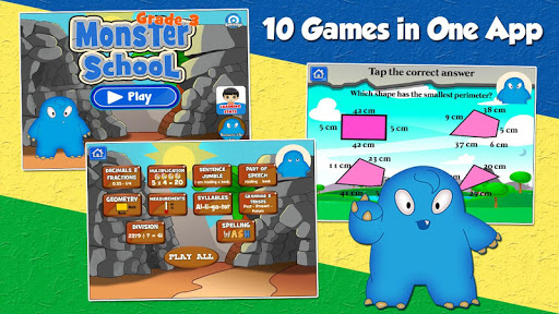 免費下載教育APP|Monster School Grade 3 Games app開箱文|APP開箱王