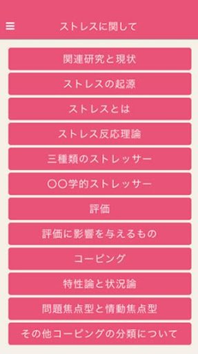 ストレス研究の参考資料