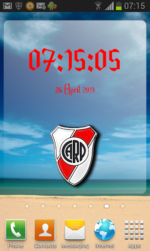 Digital Clock River Plate