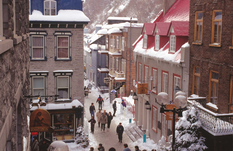 The winter holidays in Quebec, Canada.