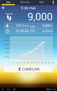  Pedómetro: miniatura da captura de tela  