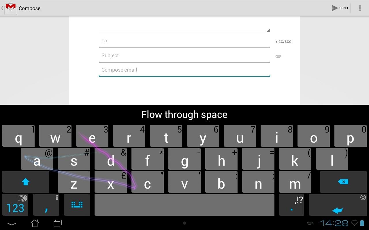 SwiftKey Tablet Keyboard - screenshot