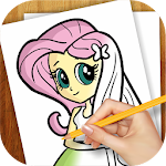 Cover Image of ดาวน์โหลด Learn to Draw Equestria Girls 1.03 APK