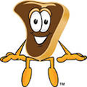 Restaurants living white male logo