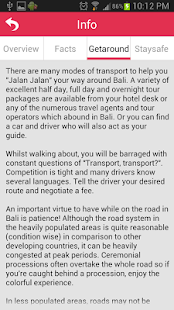 Bali Offline Guide Screen 3