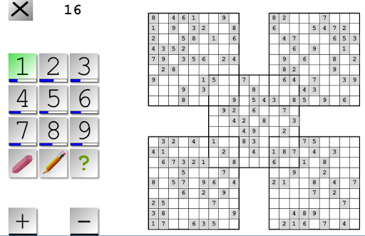 Samurai Sudoku Multi Board