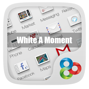 White A Moment GO Theme.apk v1.0