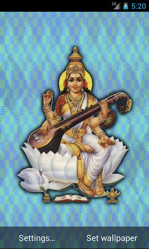 Maa Saraswati Live Wallpaper