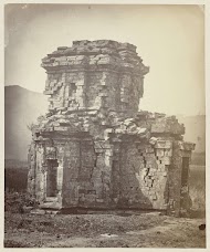 Candi Sembadra, general view of the northwest side. Dieng plateau, Wonosobo district, Central Java province, 8th-9th century