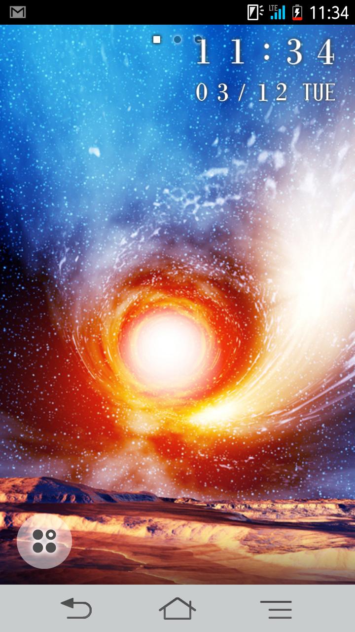Space &amp; Planets Live Wallpaper Screen 2