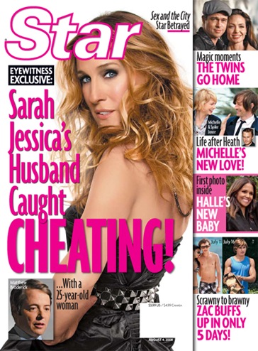 Star magazine Matthew Broderick Affairs with woman other than wife Sarah Jessica Parker