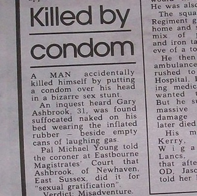 Man Killed By Condom News report