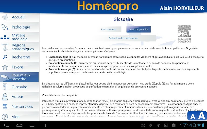 Homéopro - Alain Horvilleur Screen 2