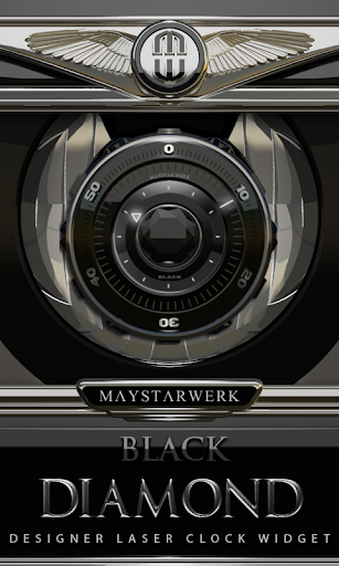 Clock Widget Black Diamond